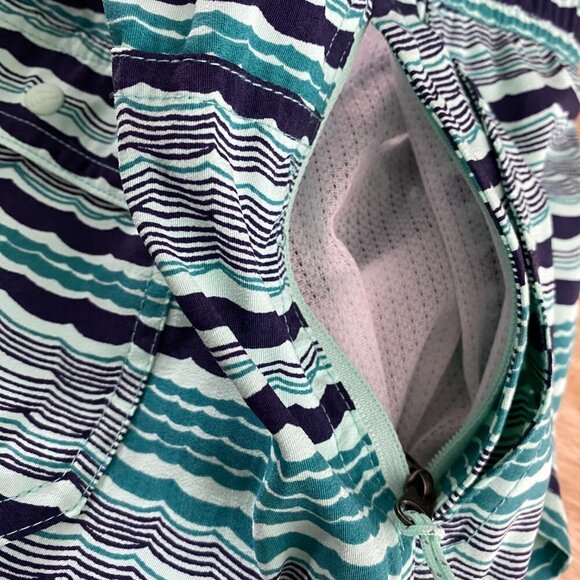 L.L. Bean Packable Stowaway Shorts Women's Small Print Beach Wave NWT SW-1757 - Picture 13 of 14